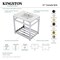 Kingston Brass VWP3122W8A1 31" Ceramic Console Sink (8", 3-Hole), White/Chrome VWP3122W8A1 - alternate 5